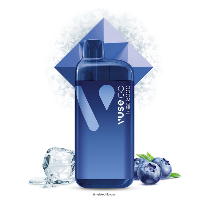 Vuse GO Edition 8000 - Blueberry Ice 20mg