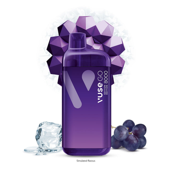 Vuse GO Edition 8000 - Grape Ice 20mg