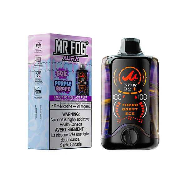 Mr. Fog Aura 60K Disposable - Purple Grape 20mg