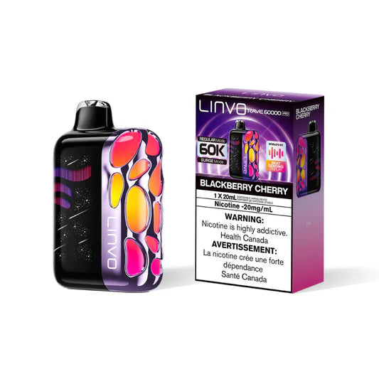 Linvo Rave 60K Pro Disposable - Blackberry Cherry 20mg