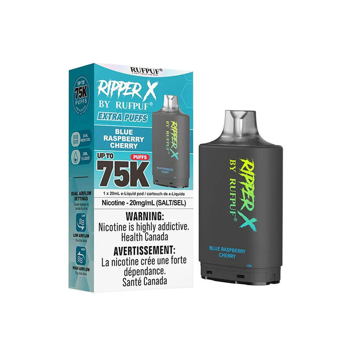 RIPPER X by RUFPUF 75K Pod - Blue Raspberry Cherry 20mg