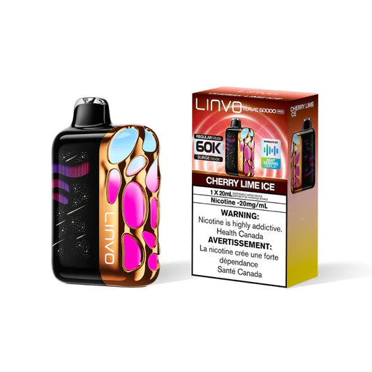Linvo Rave 60K Pro Disposable - Cherry Lime Ice 20mg