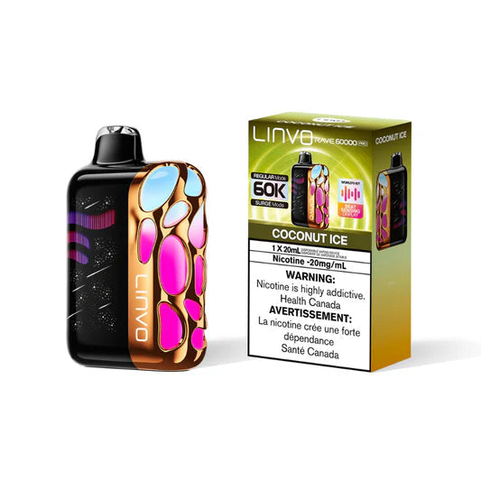 Linvo Rave 60K Pro Disposable - Coconut Ice 20mg