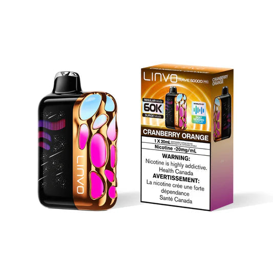 Linvo Rave 60K Pro Disposable - Cranberry Orange 20mg