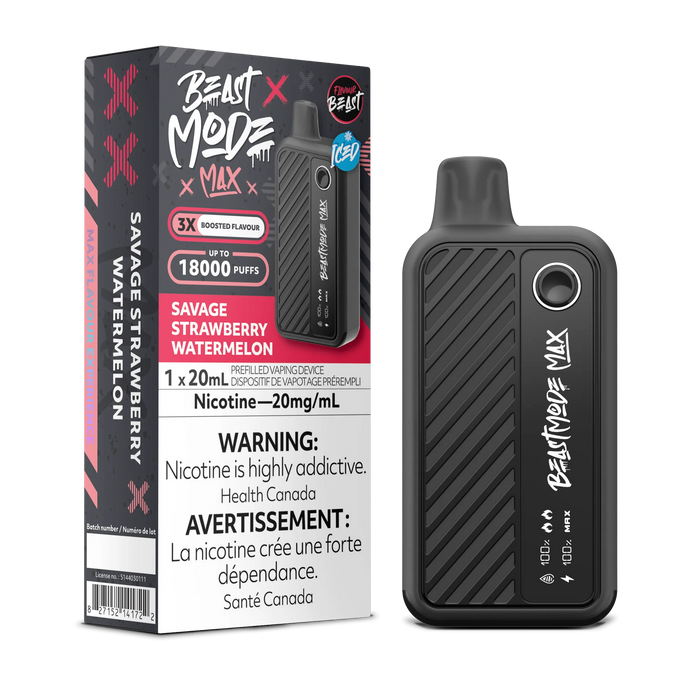 Flavour Beast Beast Mode Max 18K Disposable - Savage Strawberry Watermelon 20mg