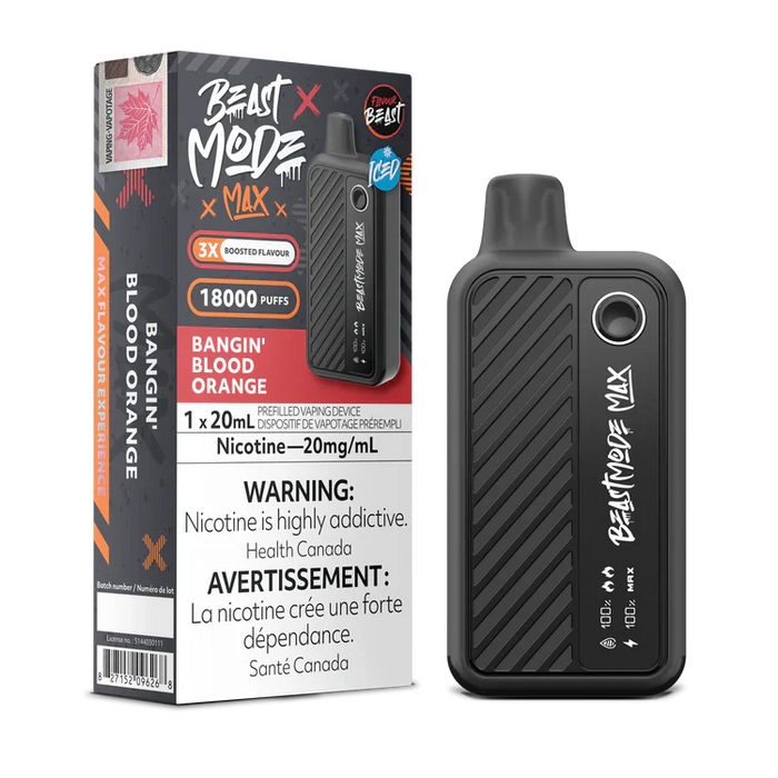 Flavour Beast Beast Mode Max 18K Disposable - Bangin Blood Orange Iced 20mg