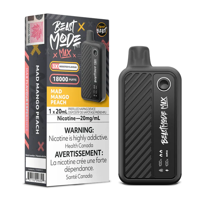 Flavour Beast Beast Mode Max 18K Disposable - Mad Mango Peach 20mg