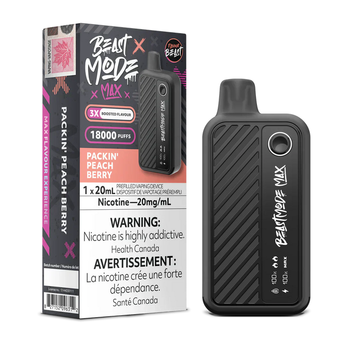 Flavour Beast Beast Mode Max 18K Disposable - Packin' Peach Berry 20mg