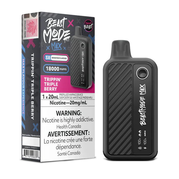 Flavour Beast Beast Mode Max 18K Disposable - Trippin Triple Berry 20mg