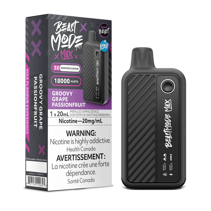 Flavour Beast Beast Mode Max 18K Disposable - Groovy Grape Passionfruit 20mg