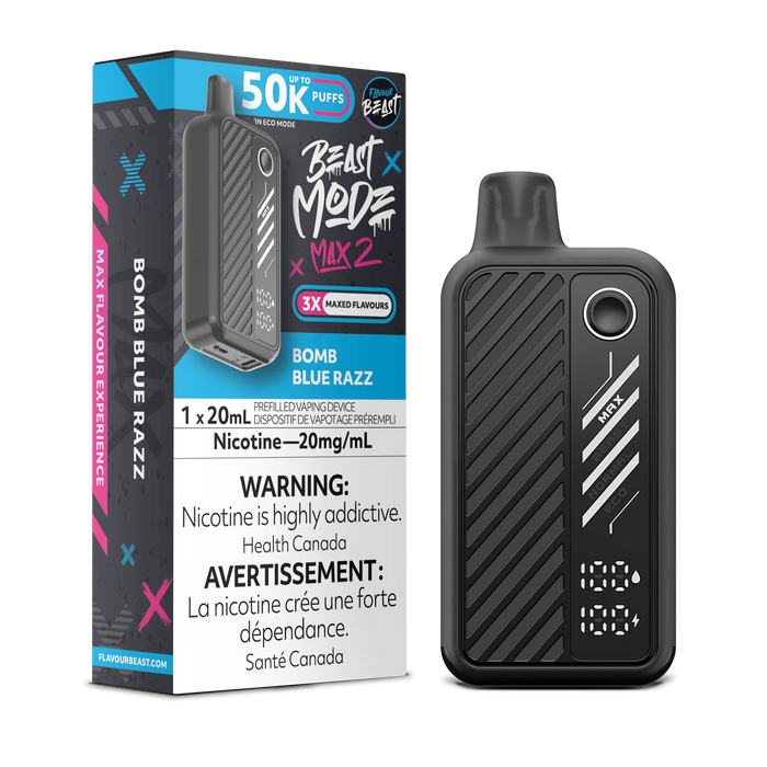 Flavour Beast Beast Mode Max 2 Disposable - Bomb Blue Razz 20mg