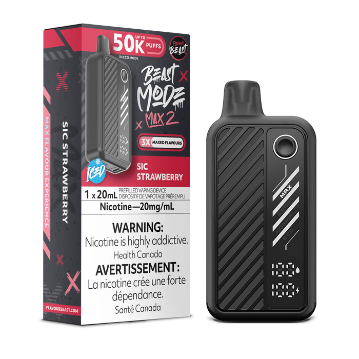 Flavour Beast Beast Mode Max 2 Disposable - Sic Strawberry 20mg