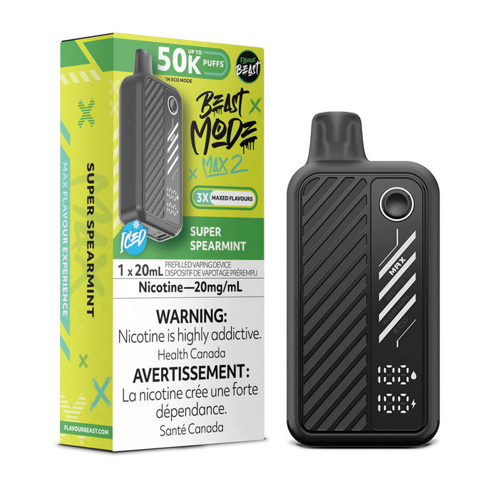 Flavour Beast Beast Mode Max 2 Disposable - Super Spearmint 20mg