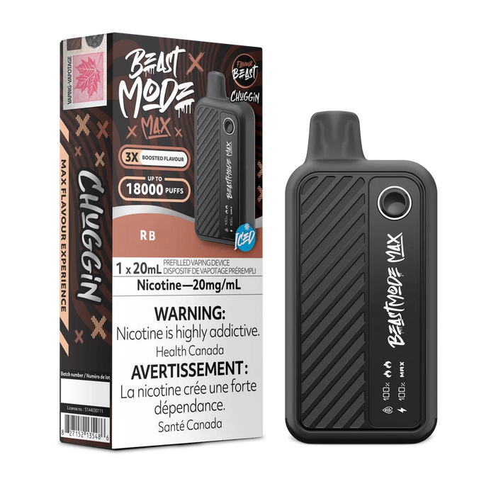 Flavour Beast Beast Mode Max 18K Disposable - Chuggin' RB Ice 20mg