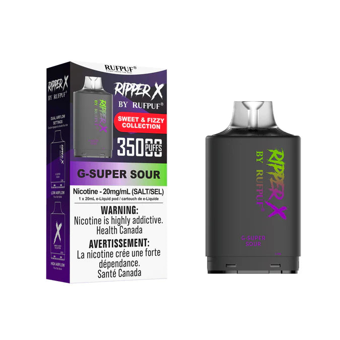 RIPPER X by RUFPUF 35K Pod - G-Super Sour 20mg