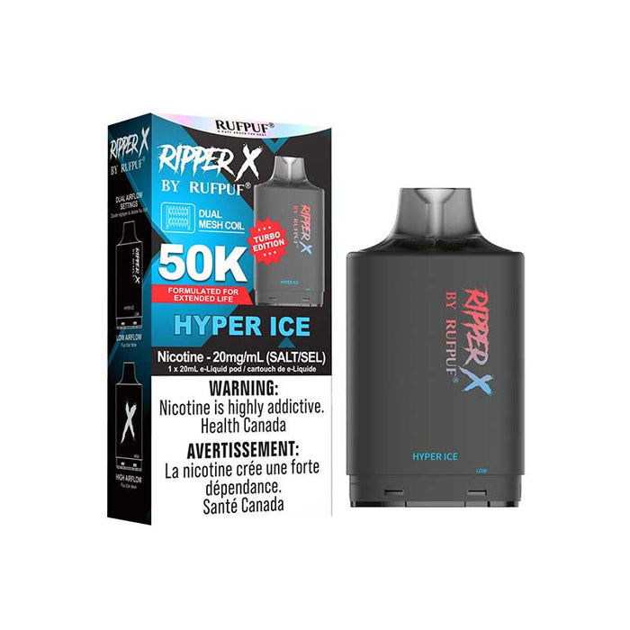 RIPPER X by RUFPUF 50K Pod - Hyper Ice 20mg