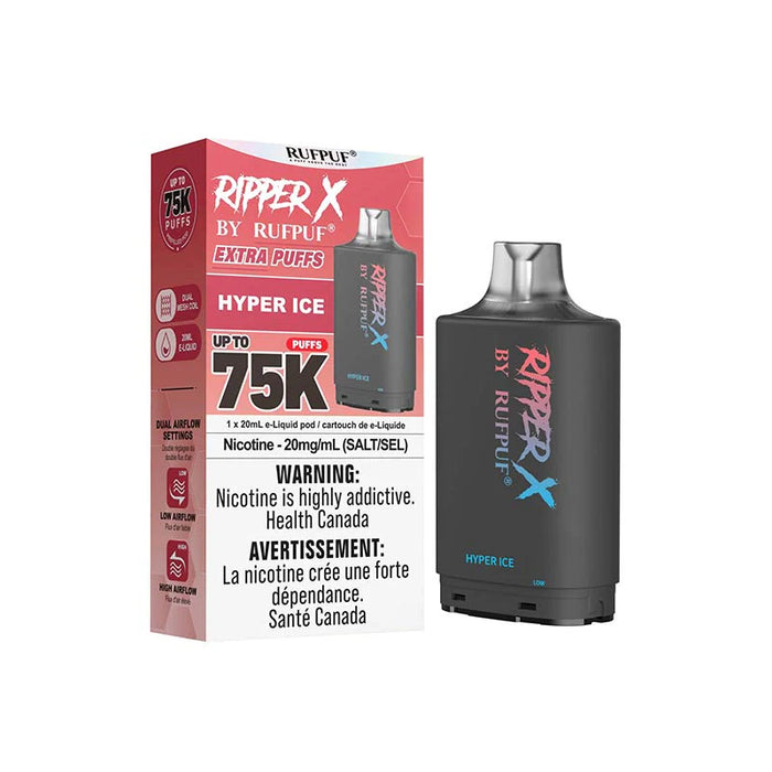 RIPPER X by RUFPUF 75K Pod - Hyper Ice 20mg
