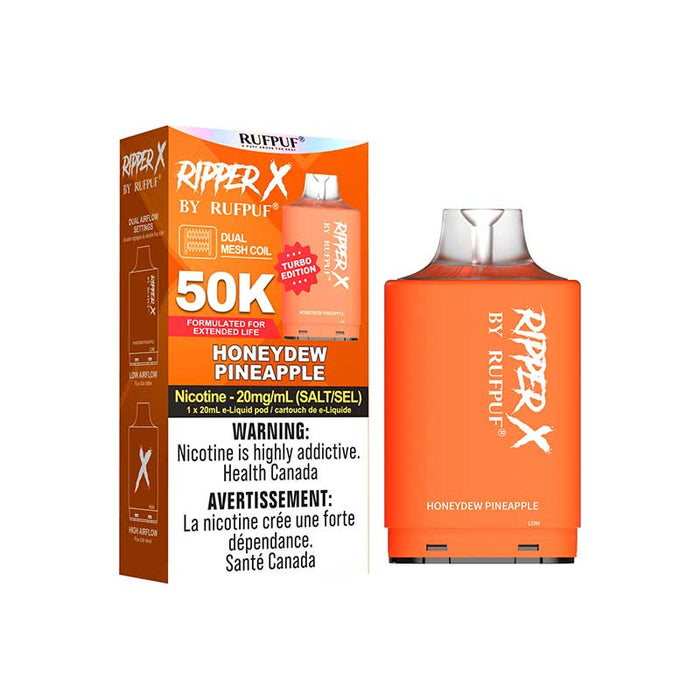 RIPPER X by RUFPUF 50K Pod - Honeydew Pineapple 20mg