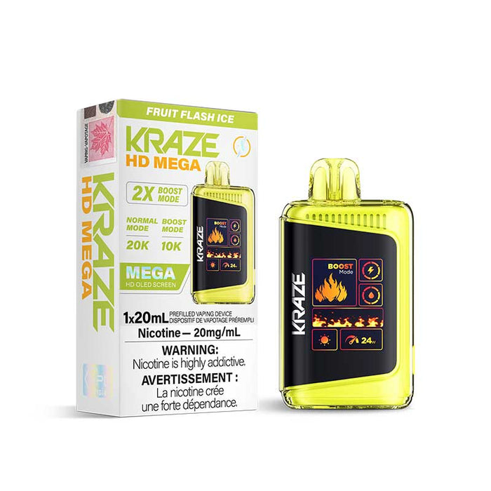 Kraze HD Mega Disposable - Fruit Flash Ice 20mg