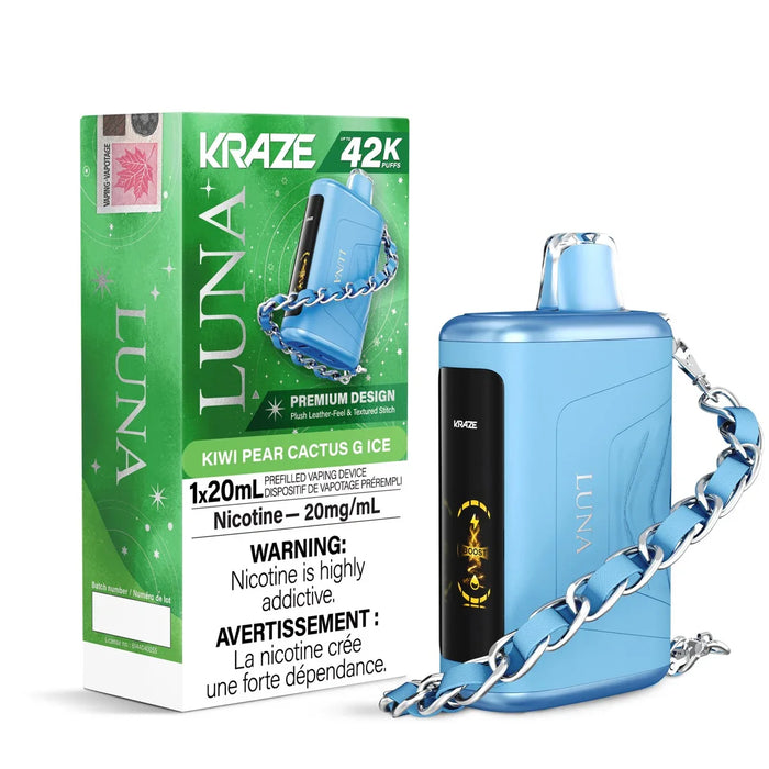 Kraze Luna Disposable - Kiwi Pear Cactus G Ice 20mg
