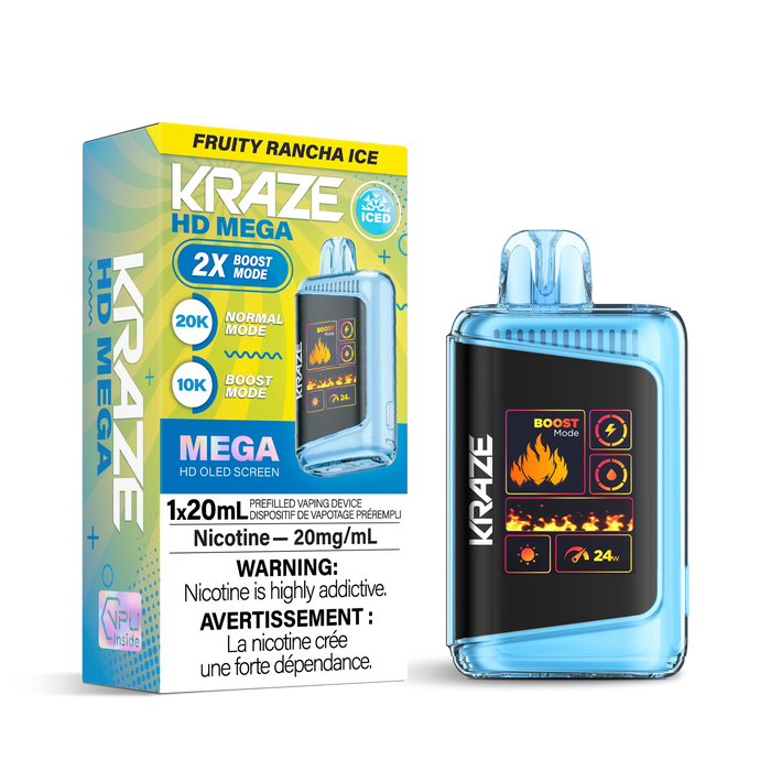 Kraze HD Mega Disposable - Fruity Rancha Ice 20mg