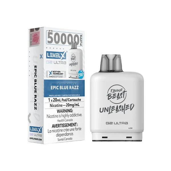 Level X Flavour Beast Unleashed G2 Ultra - Epic Blue Razz 20mg
