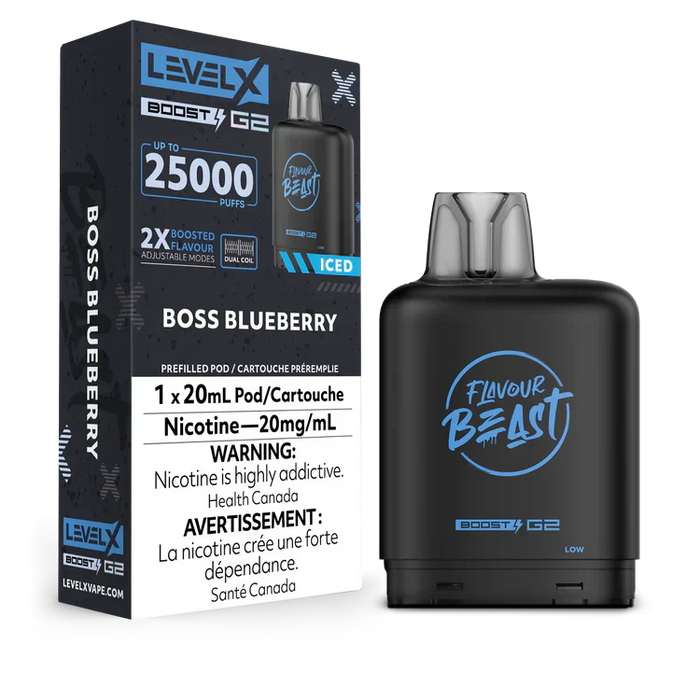 Level X Flavour Beast Boost G2 - Boss Blueberry 20mg