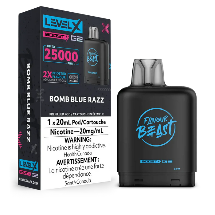 Level X Flavour Beast Boost G2 - Bomb Blue Razz 20mg