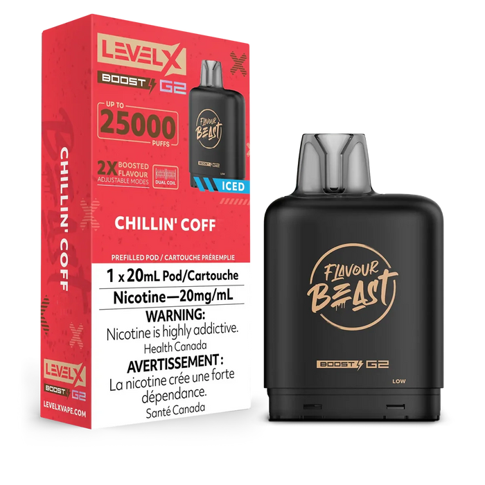 Level X Flavour Beast Boost G2 - Chillin' Coff. Iced 20mg