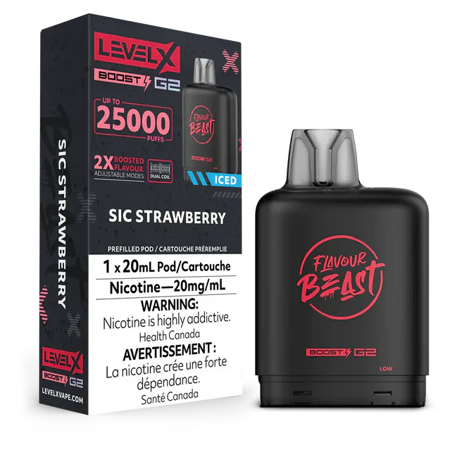 Level X Flavour Beast Boost G2 - Sic Strawberry 20mg
