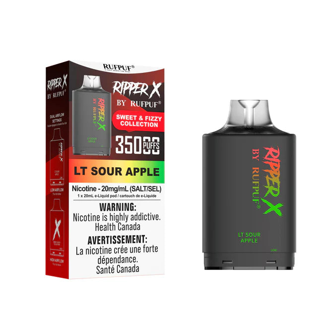 RIPPER X by RUFPUF 35K Pod - LT Sour Apple 20mg