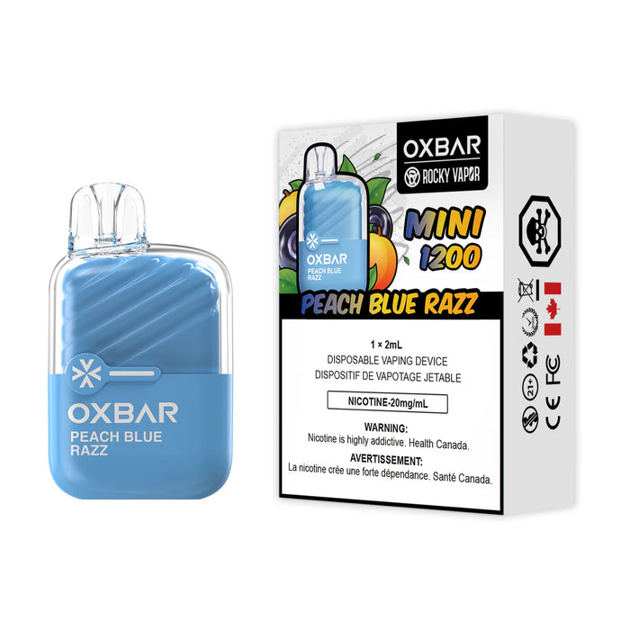 Rocky Vapor OXBAR Mini 1200 Disposable - Peach Blue Razz 20mg