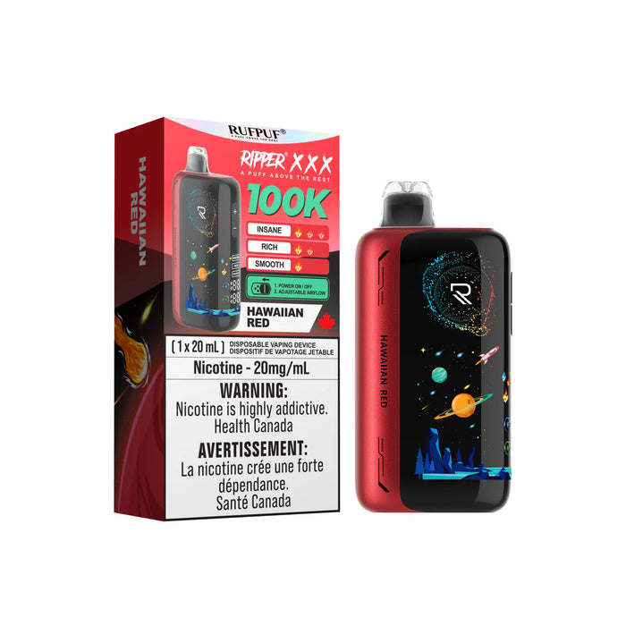 RIPPER XXX 100K Disposable - Hawaiian Red 20mg