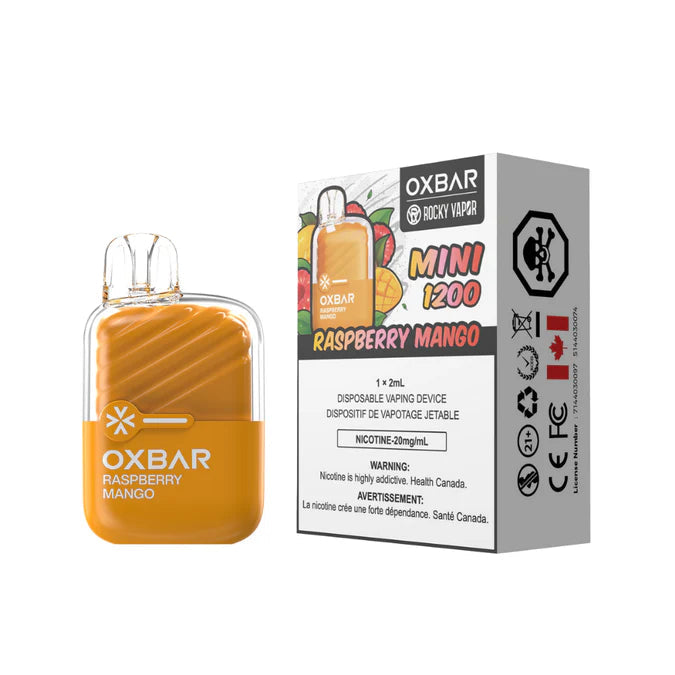 Rocky Vapor OXBAR Mini 1200 Disposable - Raspberry Mango 20mg