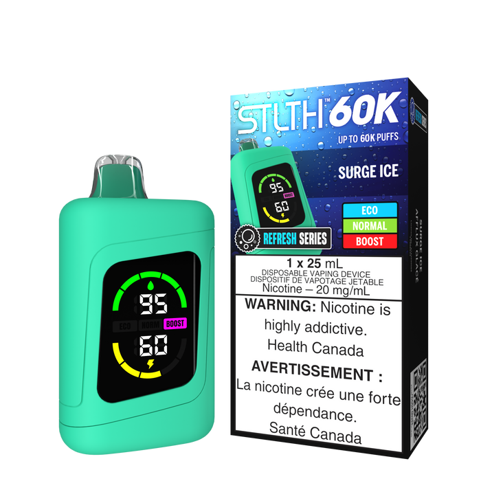 STLTH 60K Disposable - Refresh Series Surge Ice 20mg