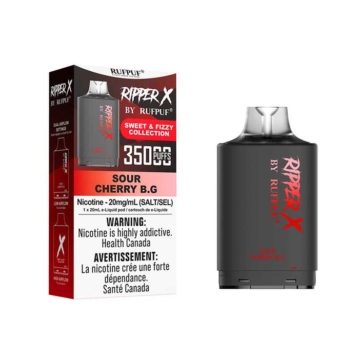 RIPPER X by RUFPUF 35K Pod - Sour Cherry B.G. 20mg