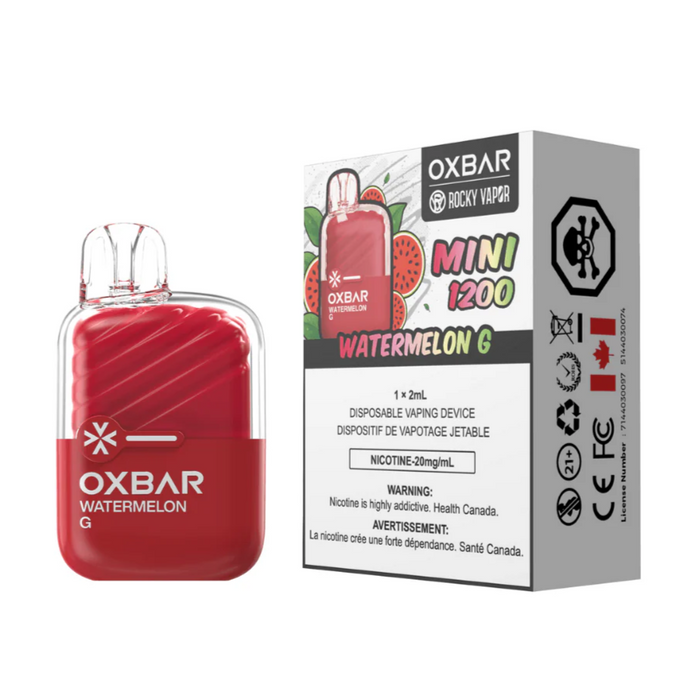 Rocky Vapor OXBAR Mini 1200 Disposable - Watermelon G 20mg
