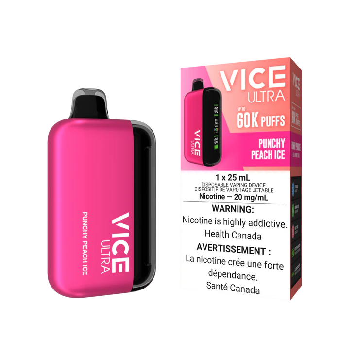 Vice Ultra Disposable - Punchy Peach Ice 20mg