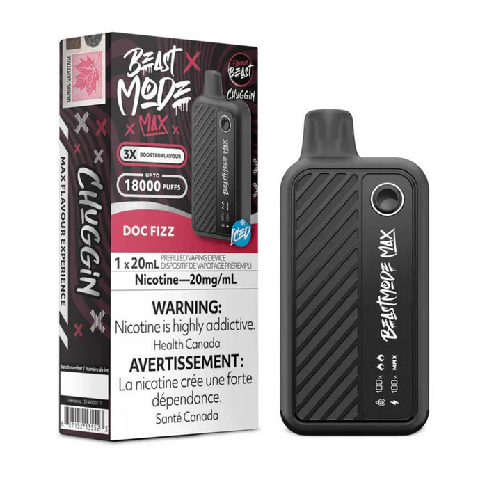 Flavour Beast Beast Mode Max 18K Disposable - Chuggin' Doc Fizz Iced 20mg