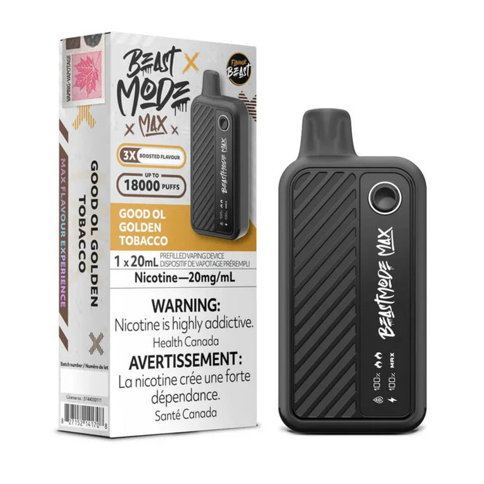 Flavour Beast Beast Mode Max 18K - Goold Ol Golden Tobacco 20mg