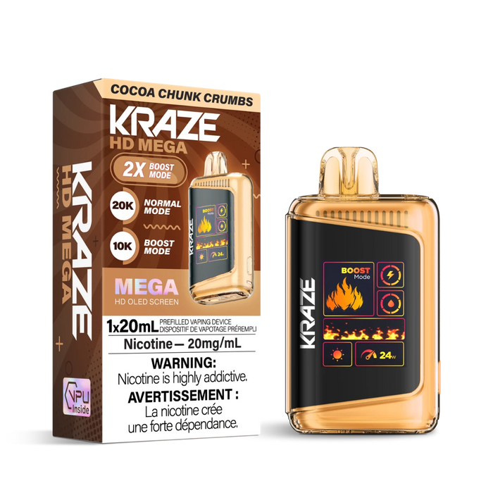 Kraze HD Mega Disposable - Cocoa Chunk Crumbs 20mg