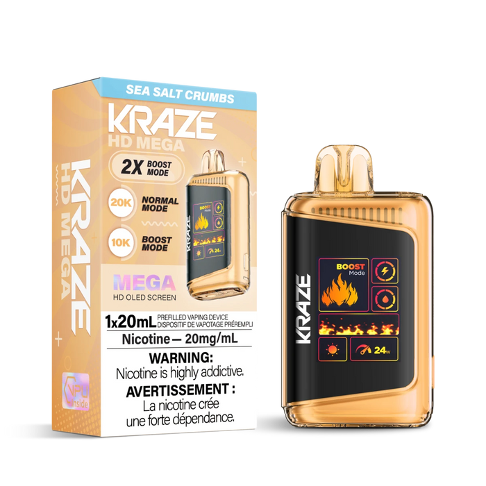 Kraze HD Mega Disposable - Sea Salt Crumbs 20mg