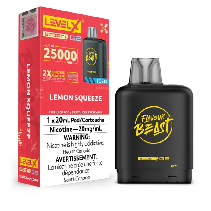Level X Flavour Beast Boost G2 - Lemon Squeeze 20mg