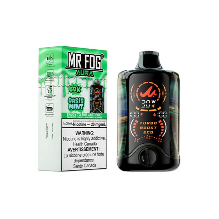 Mr. Fog Aura 60K Disposable - Oasis Mint 20mg