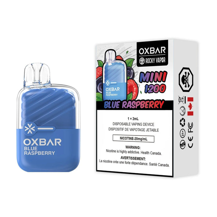 Rocky Vapor OXBAR Mini 1200 Disposable - Blue Raspberry 20mg