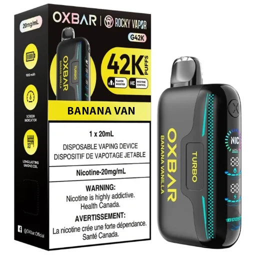 Rocky Vapor OXBAR G42K Disposable - Banana Van 20mg