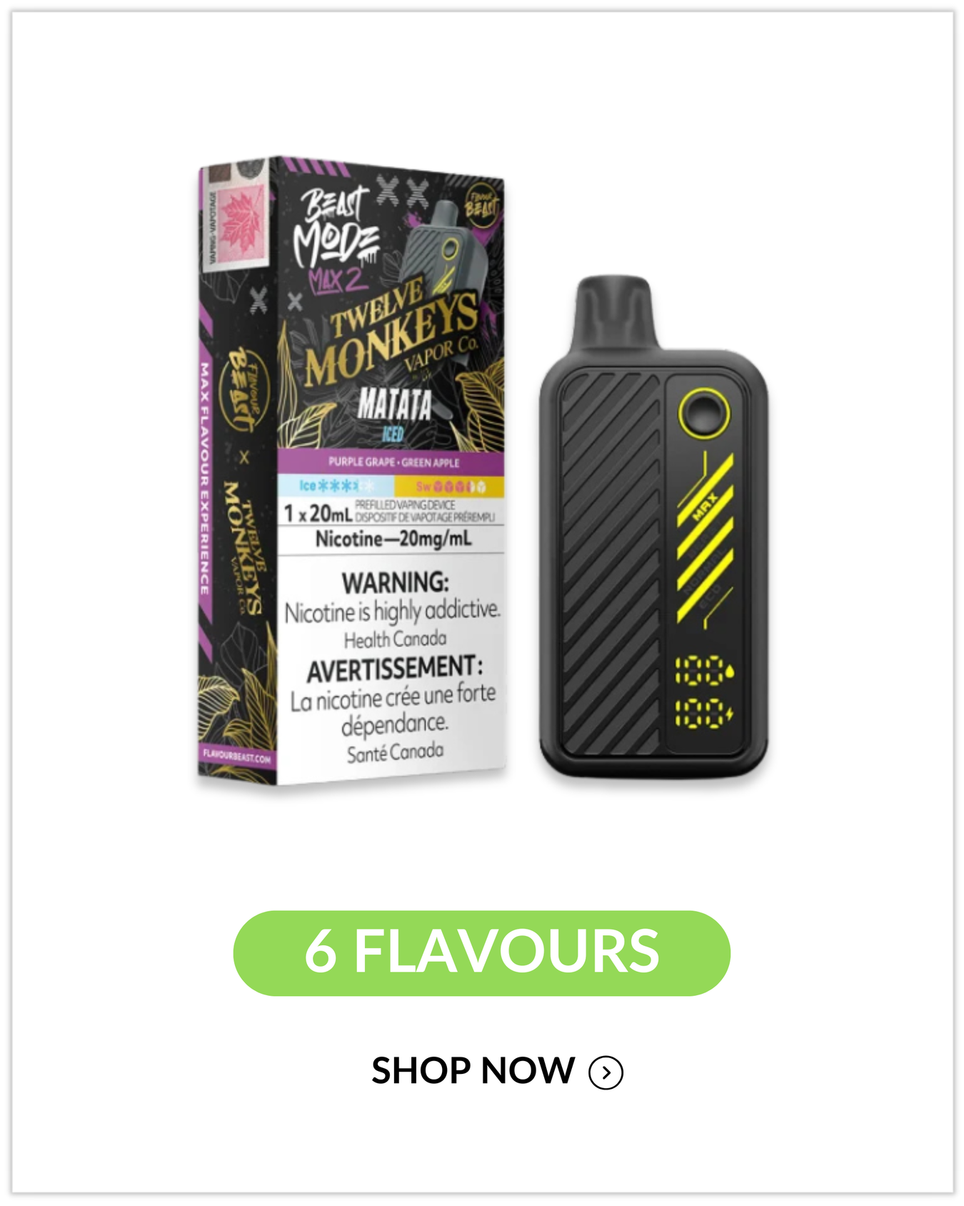 Flavour Beast Beast Mode Max 2 x Twelve Monkeys