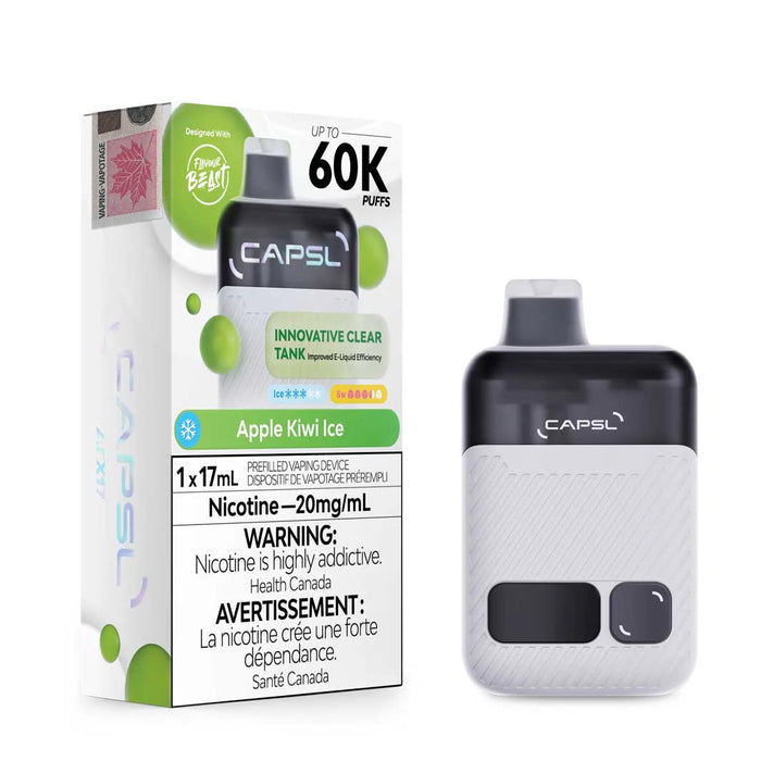CAPSL 60K Disposable - Apple Kiwi Ice 20mg