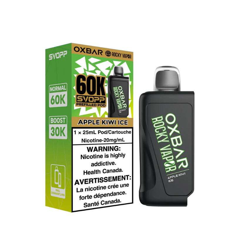 Oxbar Rocky Vapor SVOPP 60K Pod - Apple Kiwi Ice 20mg