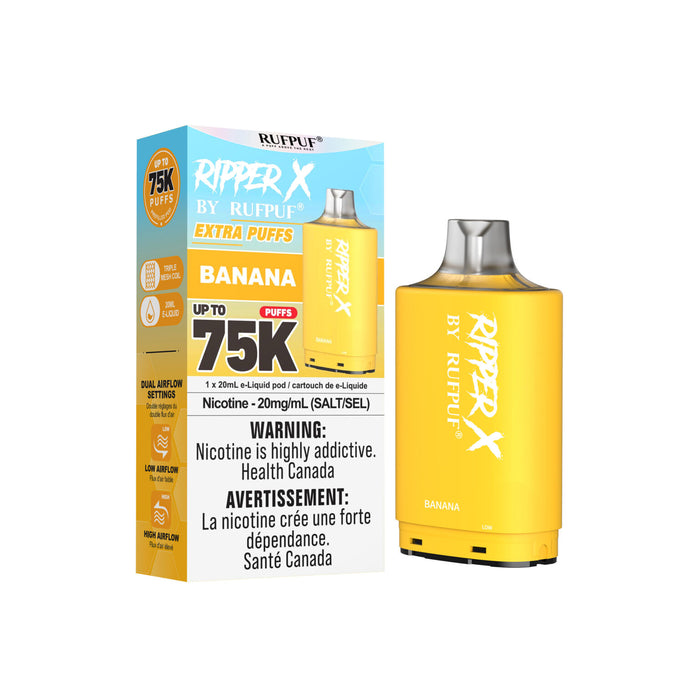 RIPPER X by RUFPUF 75K Pod - Banana 20mg